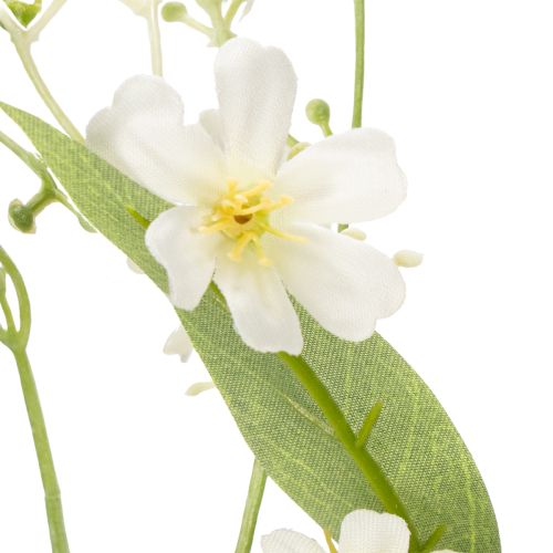 kohteita Koristeellinen omenankukan oksa tekokukkana kirkkaan olohuoneen sisustukseen, kermanvärinen, 108 cm, 2 kpl