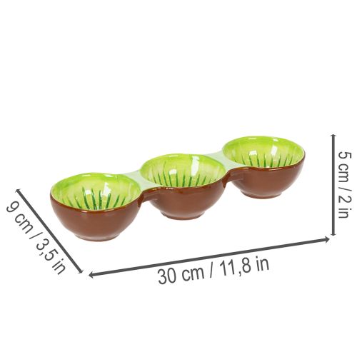 kohteita Keraaminen kulho kiiviaiheella, kesäkoristeena tyylikkääseen tapasten ja naposteltavien tarjoiluun, 30 cm