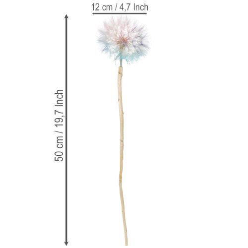 kohteita Voikukkakoriste, kuivakukka, stabiloitu ja värjätty, herkkä, kestävä, 12 cm, 4 kpl