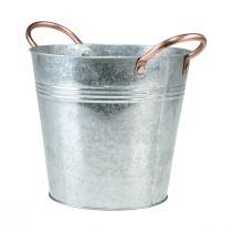 Kukkaruukku kahvoilla metallinen kauhanistutuskone Ø25cm H21cm