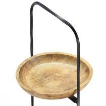 kohteita Porrastettu puu Natural Metal Black 3 Taso Ø19cm K60cm