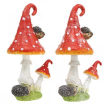 Toadstool siilillä Deco Mushroom pöydän koriste syksy H22cm 2kpl 2kpl