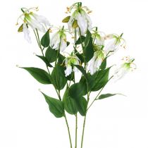 kohteita Keinotekoinen lilja, kukkakoristeet, tekokasvi, silkkikukka valkoinen L82cm 3kpl