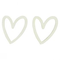 kohteita Heart deco sprinkles hearts puinen pöytäkoristekerma 4,5cm 48kpl
