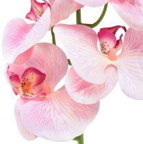 kohteita Orchid Phalaenopsis keinotekoiset 9 kukkaa vaaleanpunainen valkoinen 96cm