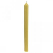 kohteita Maalaismaiset kynttilät korkeat sauvat kynttilät yksiväriset keltainen 350/28mm 4 kpl