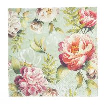 Lautasliinat Spring Green Peonies Pink 25x25cm 20kpl