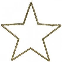 kohteita Joulukoristeita tähtiriipus kultainen glitter 17,5cm 9kpl