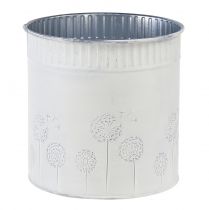 kohteita Planter Dandelion Metallinen kukkaruukku Valkoinen Ø15,5cm K15,5cm