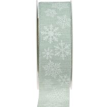 kohteita Joulunauha lumihiutale lahja nauha vaaleanvihreä 35mm 15m