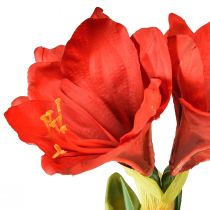 kohteita Amaryllis keinotekoisissa sammalpalloissa - kirkkaan punaiset kukat, 49 cm - tyylikäs ja luonnollinen huoneen sisustus