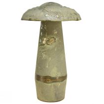 kohteita Koristeellinen Mushroom Metal Autumn Green Rust Vintage 30cmx50cm