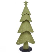 kohteita Joulukuusi metalli puu hopea vihreä tähdet vintage H75cm