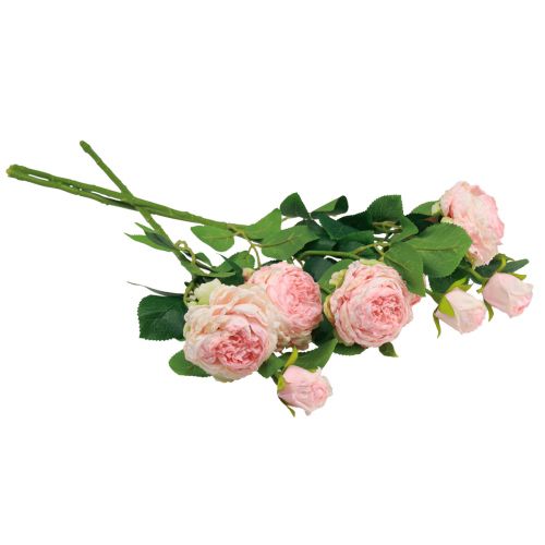 kohteita Artificial Roses Pink Artificial Roses Dry Look 53cm 3kpl