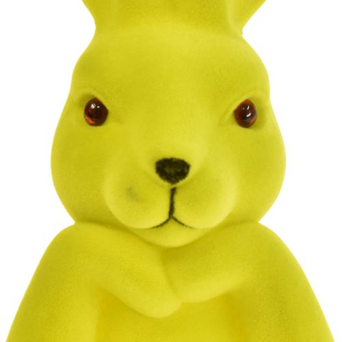 Floristik24 Thinking Bunny Easter Bunny Bust Keltainen Vihreä 16,5×13×27cm