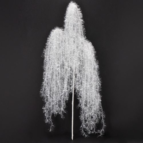 kohteita Keinotekoinen talvioksa, valkoinen, luminen ja huurteinen, 70 cm