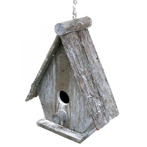 kohteita Koristeellinen lintumaja ripustettavaksi Birdhouse Deco Grey H22cm