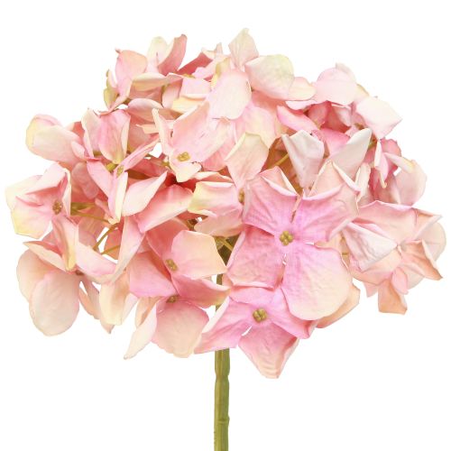 Tyylikäs keinohortensia pastellin vaaleanpunainen 58cm 2kpl