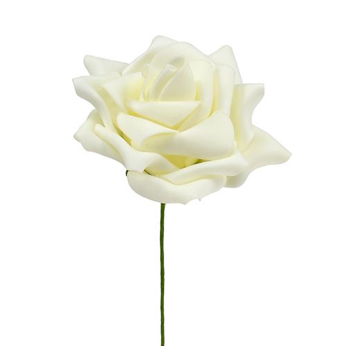 kohteita Foam Rose Ø 10cm kerma 8 kpl