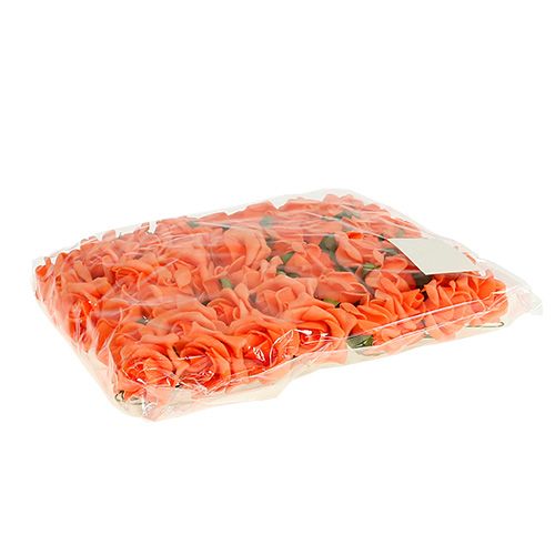 kohteita Foam Rose Ø 3,5cm oranssi 48 kpl