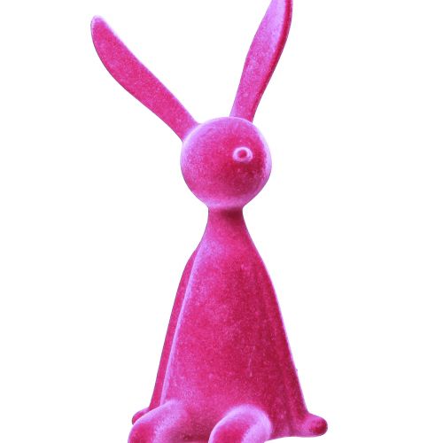 kohteita Reunajakkara Rabbit Flocked Sitting Easter Bunny Pink 56cm