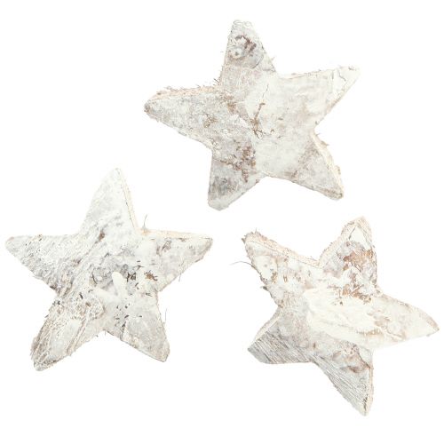 Floristik24 Coconut Star Decoration Coconut Stars White Pesty 5cm 30 kpl