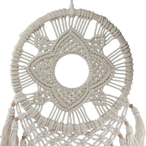 kohteita Macrame Dream Catcher kermakoristeet 29×72cm