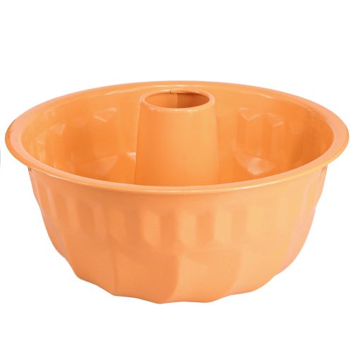 Metallinen koristeellinen leivontamuotti Gugelhupf oranssi Ø23cm K12cm