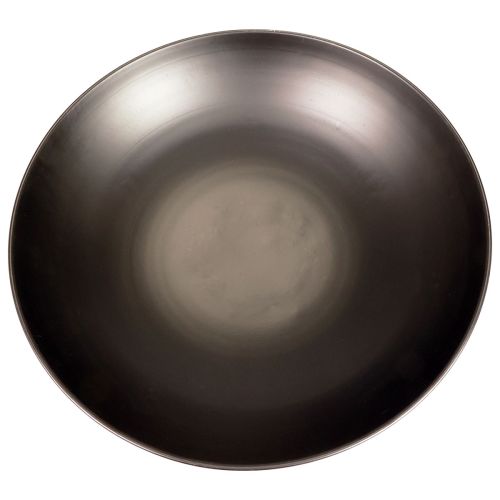 Floristik24 Koristeellinen metallikulho musta pyöreä metallikulho pohjalla Ø50cm