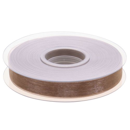 kohteita Organza nauha lahja nauha beige nauha helmedge taupe 15mm 50m