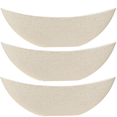 kohteita Kasvilaiva muovinen kasvikulho beige 28×9×9cm 3kpl