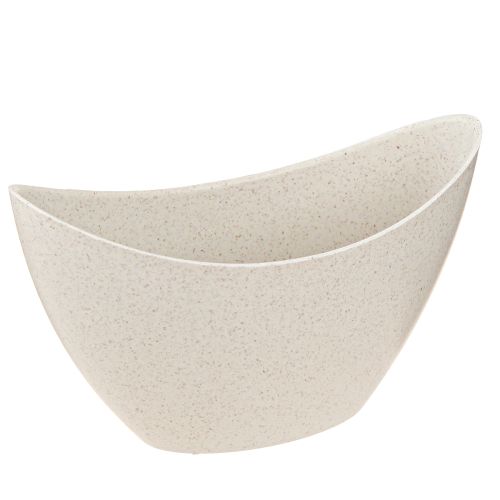 Kasvivene koristekulho muovi beige 20×9cm K12cm 3kpl