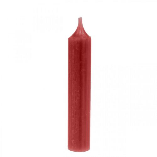 Sauvakynttilä punaiset kynttilät rubiininpunainen 120mm/Ø21mm 6kpl
