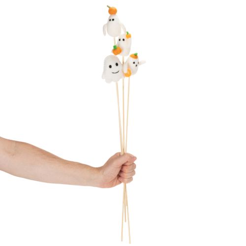 kohteita Haamuhahmot puisilla tikuilla, Halloween-koriste, 54 cm, 8 palaa