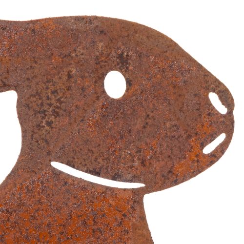 kohteita Pääsiäiskoristeena puutarhakani, ruosteinen viimeistely, maalaistyyliin, 60 cm, 4 kpl