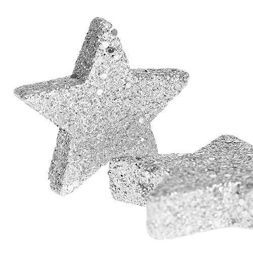 kohteita Tähdet hopean levittämiseen. 4-5cm 40kpl