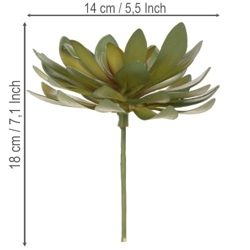 kohteita Keinotekoinen mehikasvi koristekasvina, vihreä, 18 cm, 3 kpl