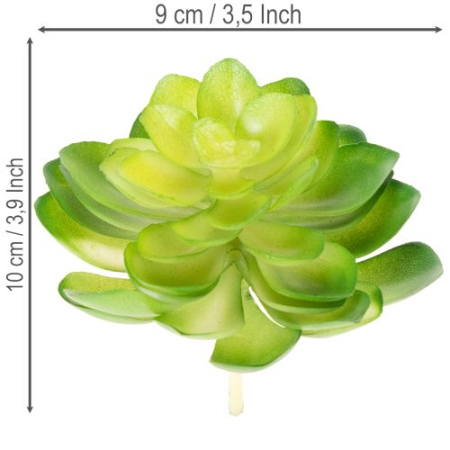 kohteita Keinotekoinen mehikasvi, vihreä, koristeeksi kulhoon tai maljakkoon, 10 cm, 4 kpl