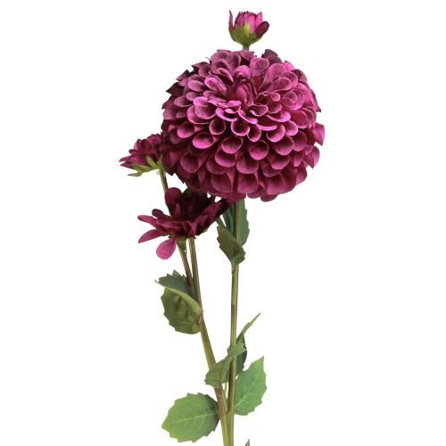 Dahlia tekokukat violetilla kukilla Ø10cm L80cm 2kpl