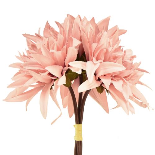 Koristekukat daalia keinotekoinen vaaleanpunainen kukka Ø15cm L28cm 3 kpl