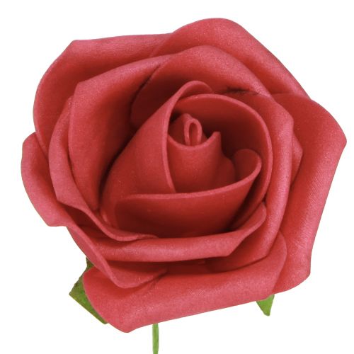 kohteita Foam Rose Foam Red Artificial Roses 7,5cm 18 kpl