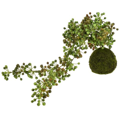 kohteita Vihreä kasvi keinohelminauha sammalpallossa 38cm