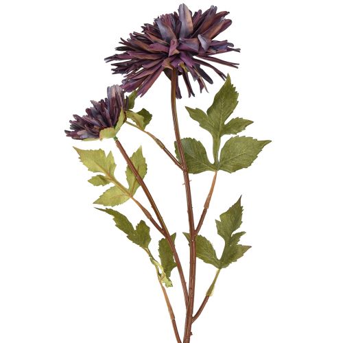 kohteita Keinotekoinen krysanteemi 2 kukkaa violetti Ø5/11cm L70cm