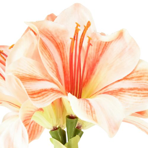 kohteita Keinotekoinen Knight&#39;s Star tekokukat Valkoinen Punaoranssi Amaryllis 40cm 3kpl