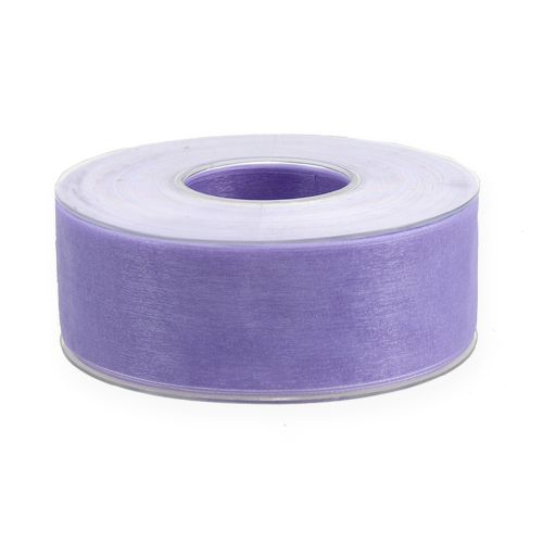 kohteita Organza nauha helmillä 40mm 50m vaalean violetti