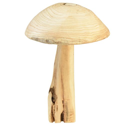 Elävä jalavasta valmistettu sieniveistos - Maalaismainen muotoilu, 37 cm - Tyylikäs puutarha ja sisustus