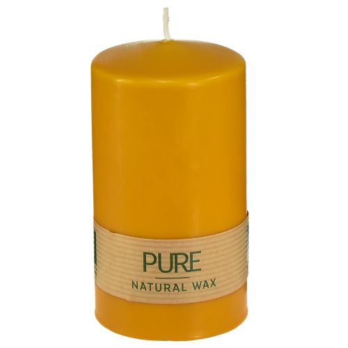 PURE pilari kynttilän keltainen hunaja Wenzel kynttilät 130/70mm