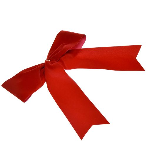 kohteita Samettijousi punainen 5,5cm leveä joulujousi ulkokäyttöön 18×18cm 10kpl