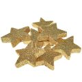 Floristik24 Scatter tähdet vaalea kultainen kiille 4-5cm 40kpl