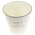 Floristik24 Kukkaruukku Sinkki Art of Nature Cream Ø17,5cm K15cm